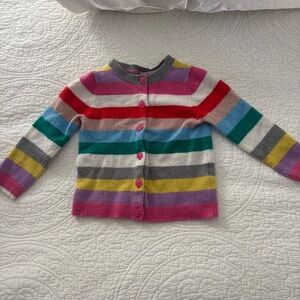 Mini Boden Multicolor Striped Kids Sweater
